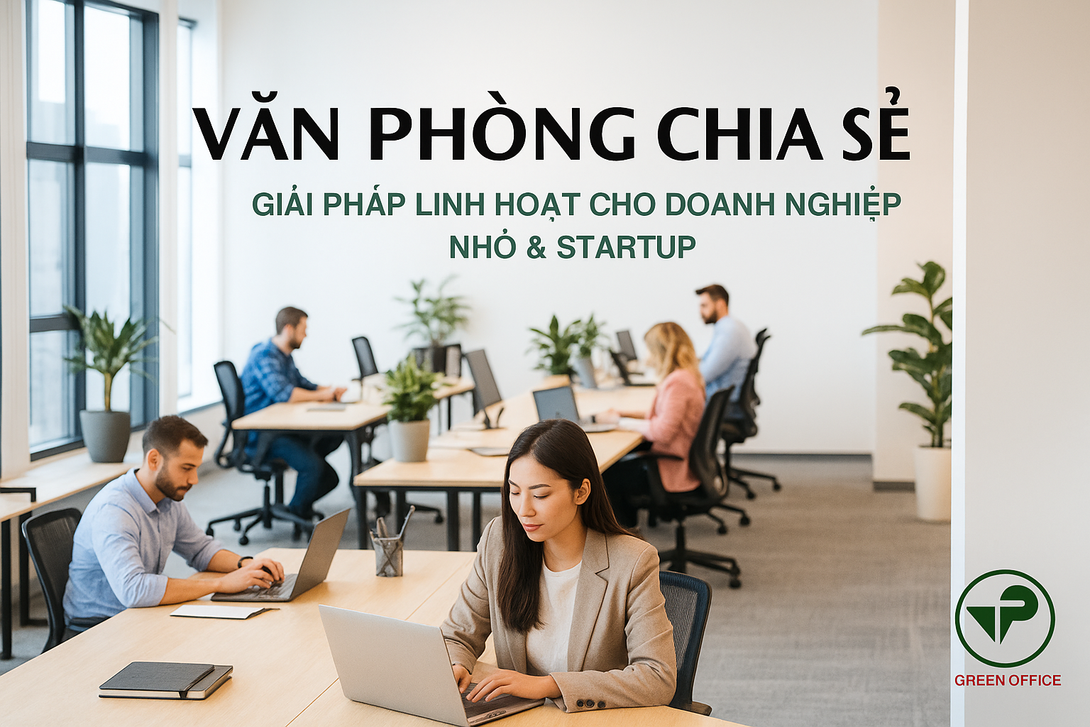 không gian văn phòng chia sẻ linh hoạt cho doanh nghiệp nhỏ